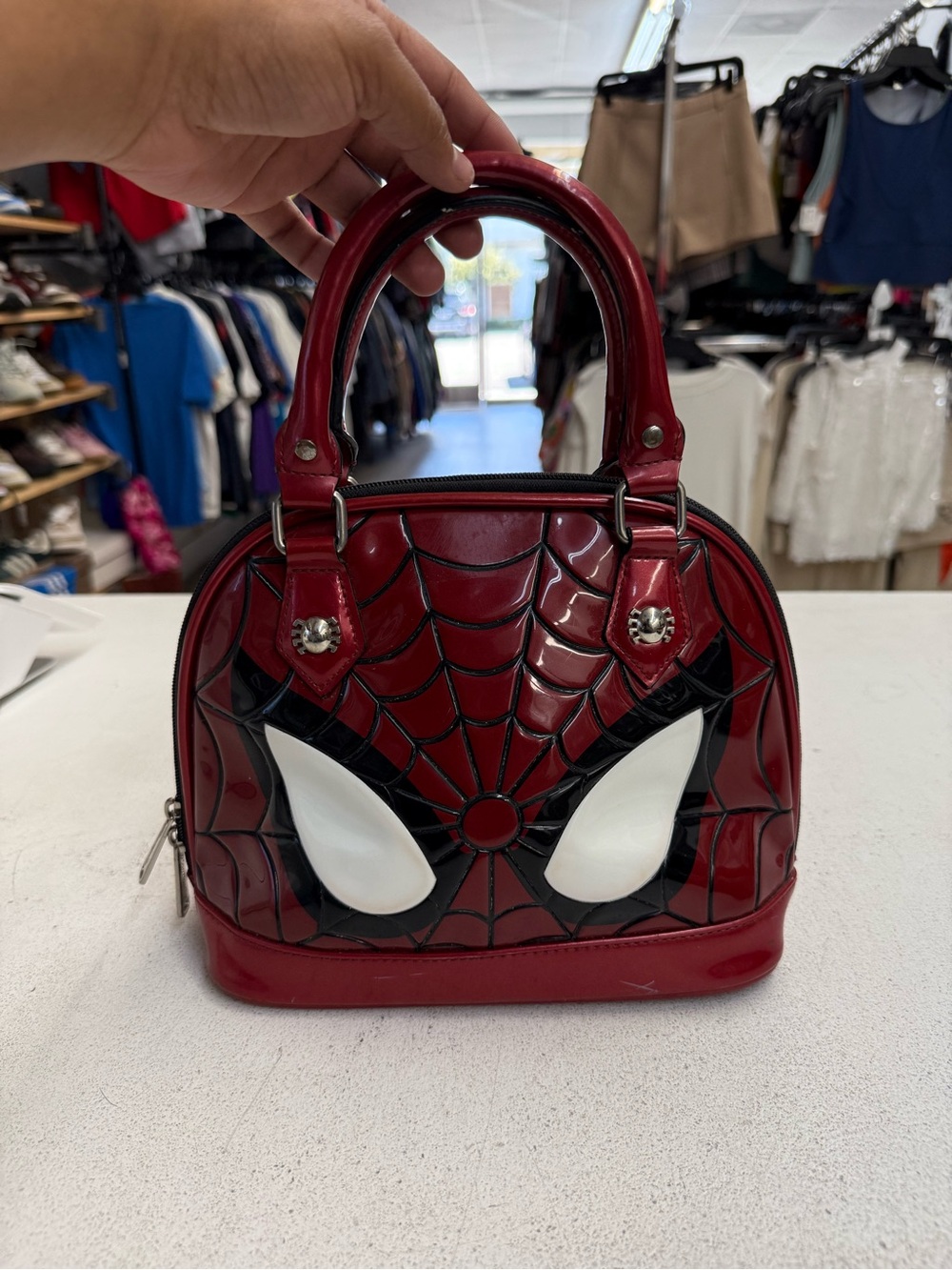 Loungefly The Amazing Spider-man Eyes Dome Bag Marvel Purse Spiderman Retired